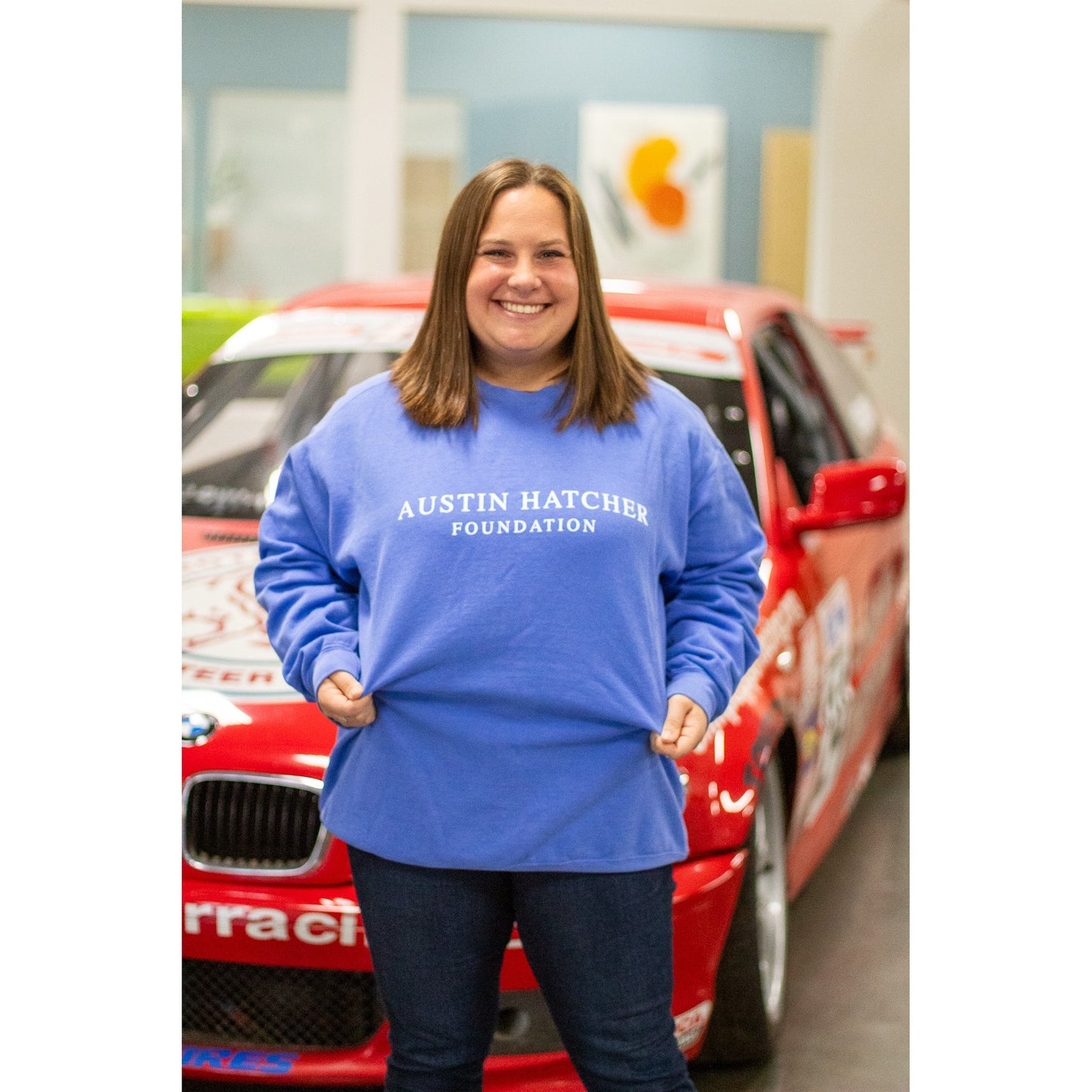 AHF Comfort Colors Crewneck Sweatshirt - Flo Blue